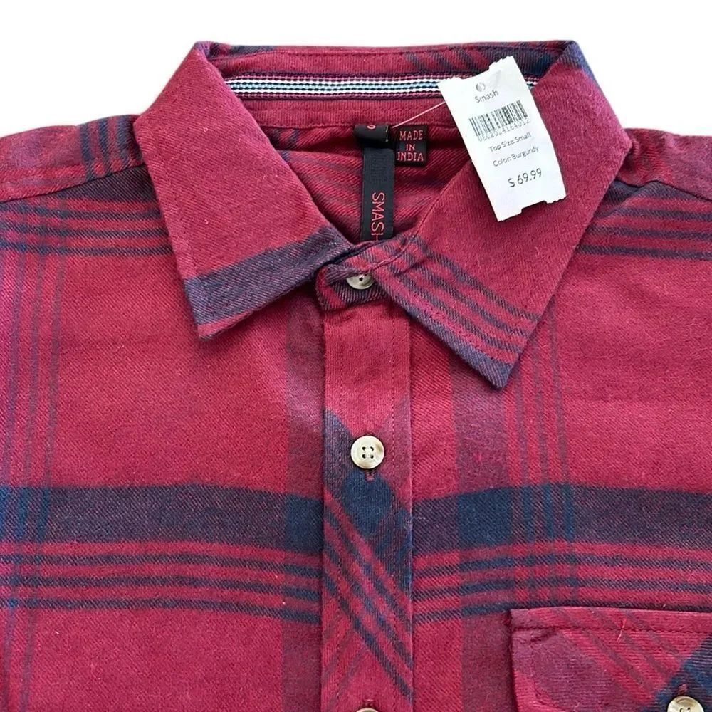 NEW Smash Mens Flannel Shirt